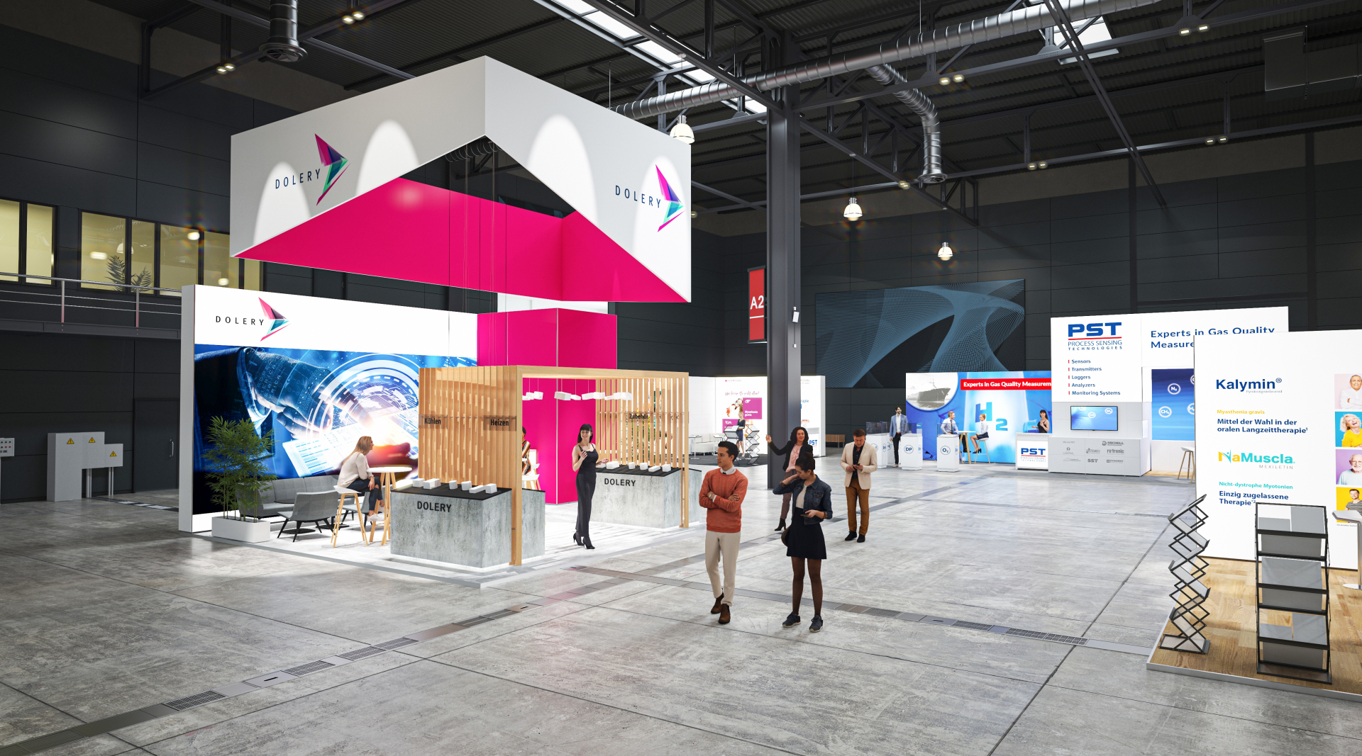 Messestand Dolery und PST