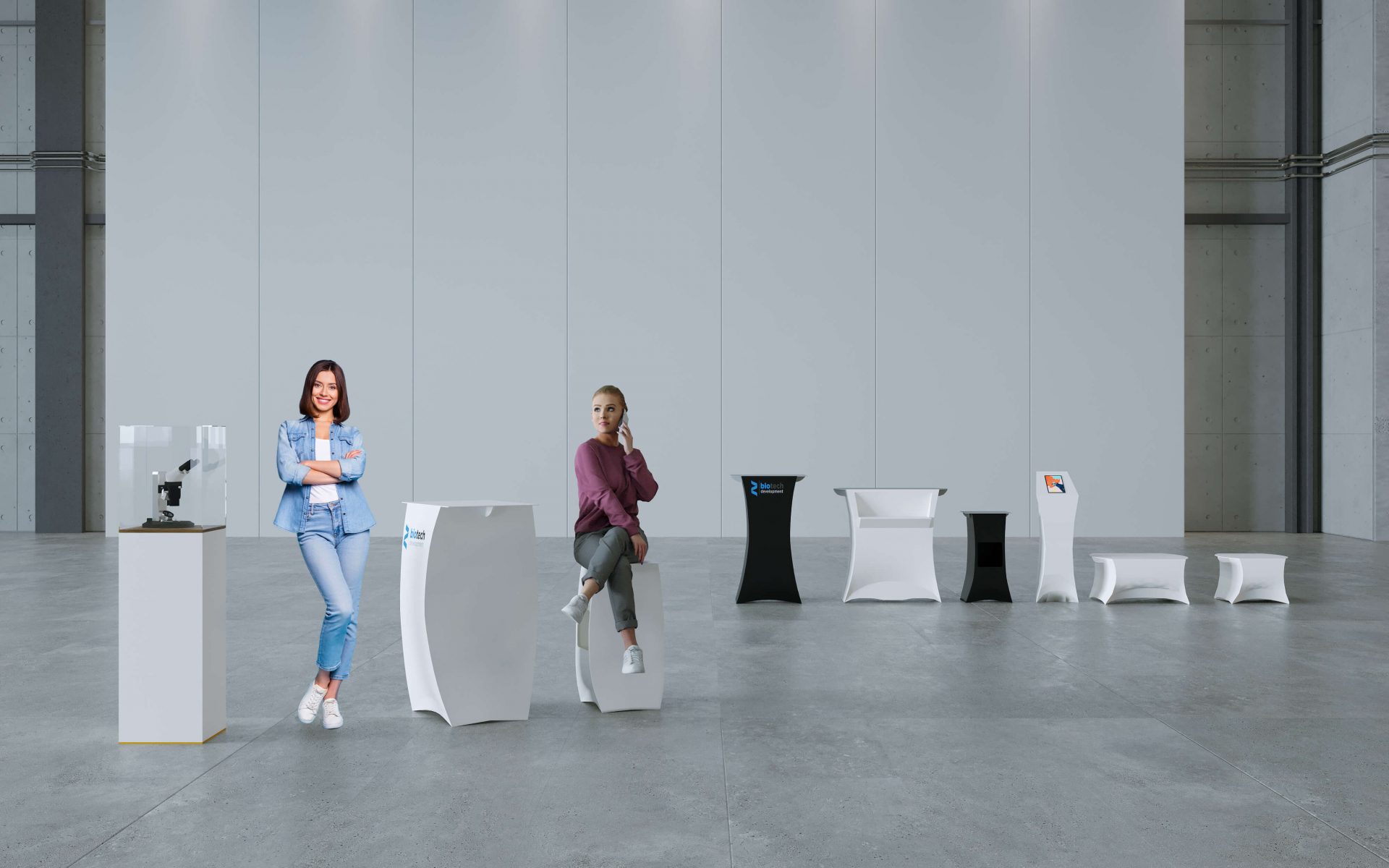 isyFLUX mobile Messemöbel