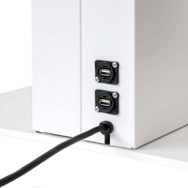 isyMEDIA SL Infostele doppelseitig - Kabelführung isyMEDIA SL Infostele doppelseitig - Kabelführung