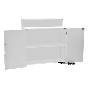 LED Messetheke isyLED 8 praktischer Stauraum LED Messetheke isyLED 8 praktischer Stauraum