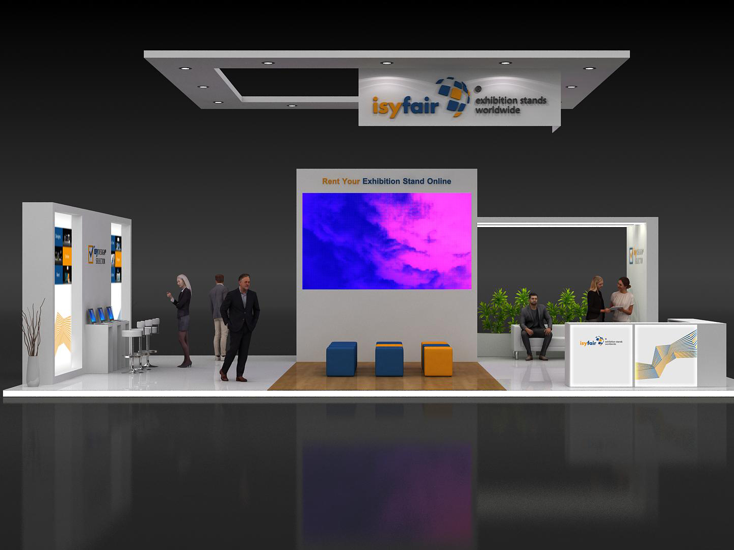 LED Video Wall auf Messestände