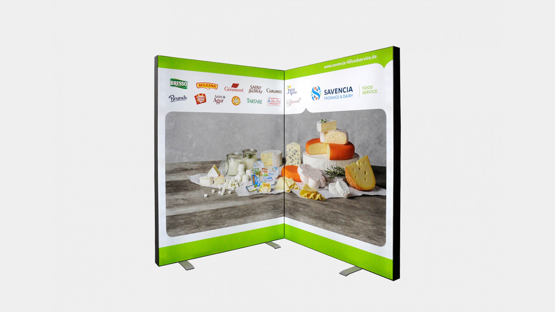 Portfolio - Eck- Präsentationswand