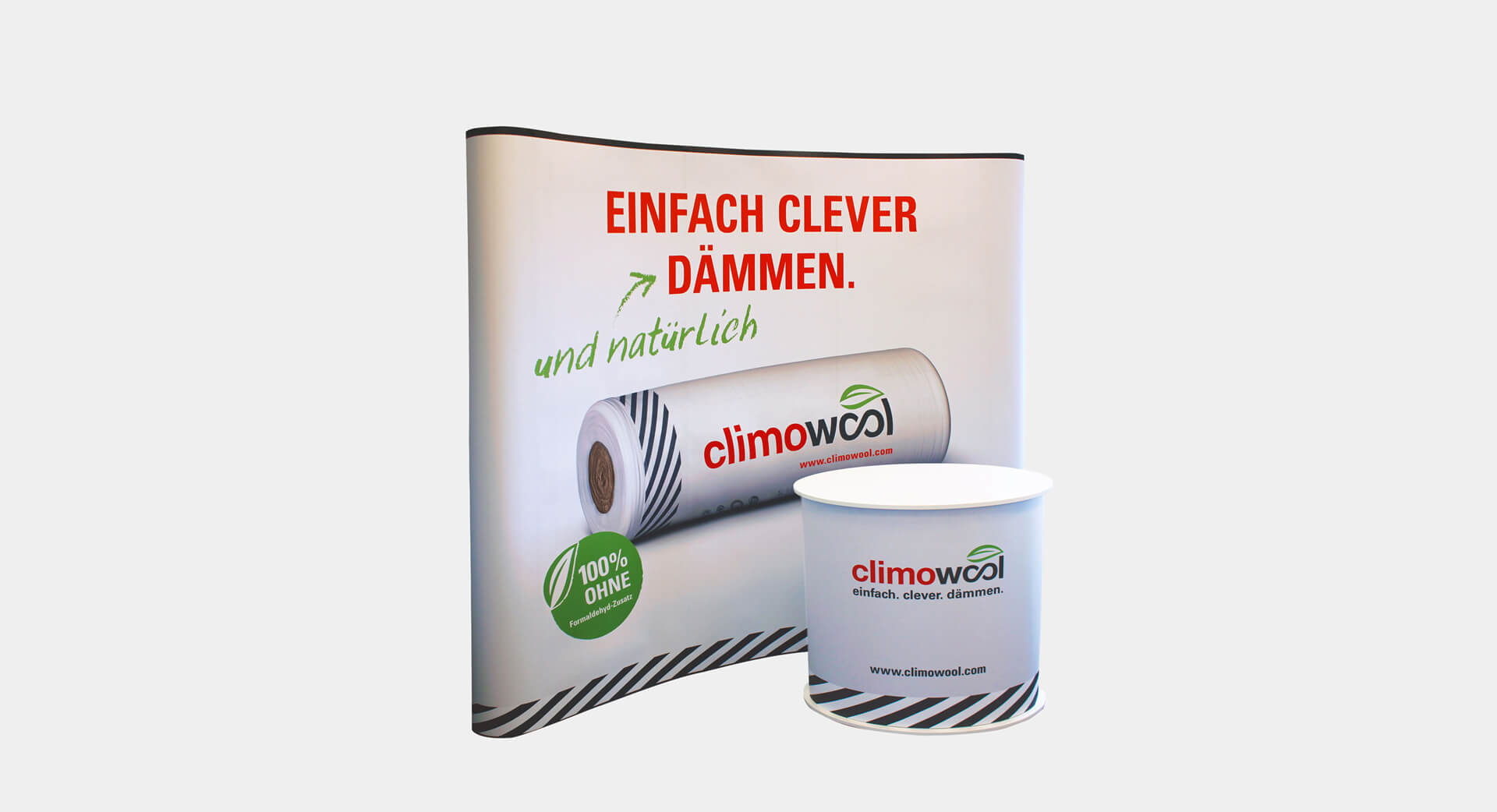 Portfolio - Faltdisplay mit Theke