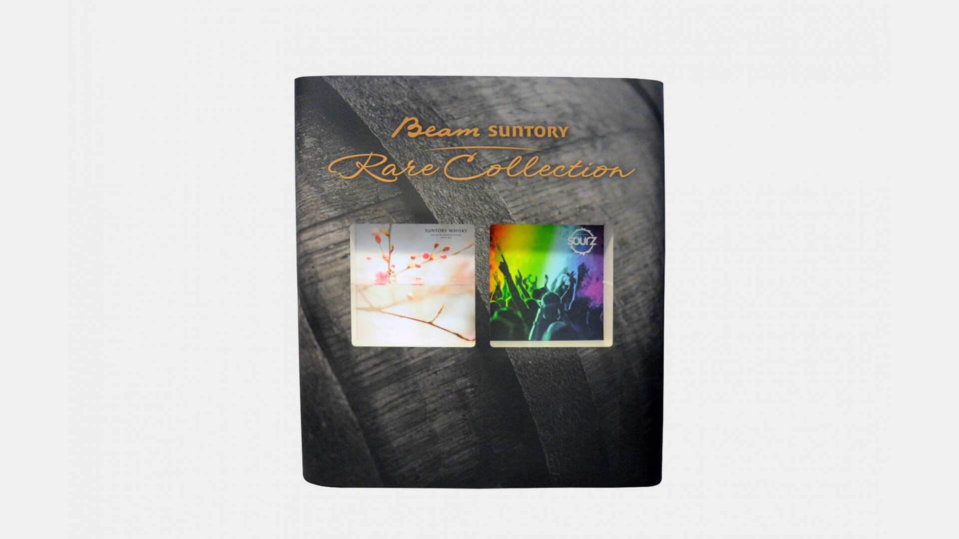 Portfolio - Faltdisplay mit Vitrinen