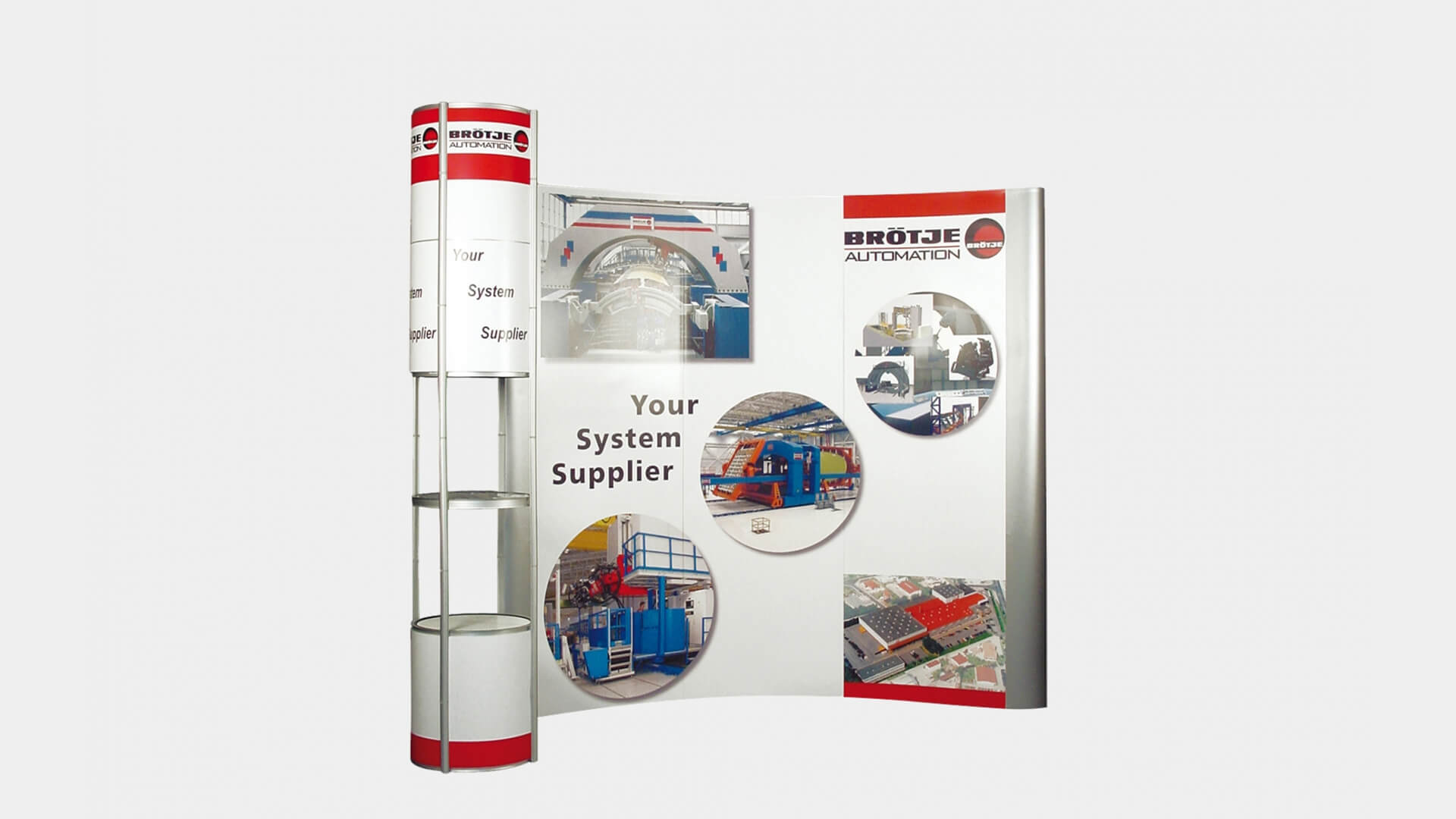 Portfolio - Faltwand mit Faltvitrine