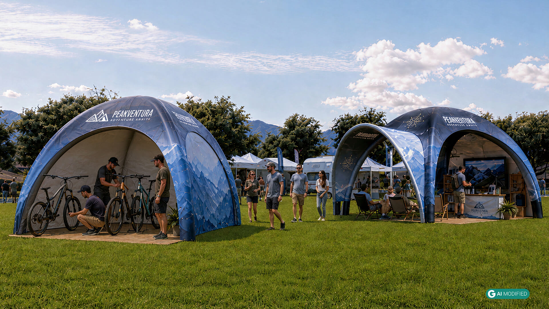 Eventzelte - isyAIR TENT Aufblasbares Eventzelt