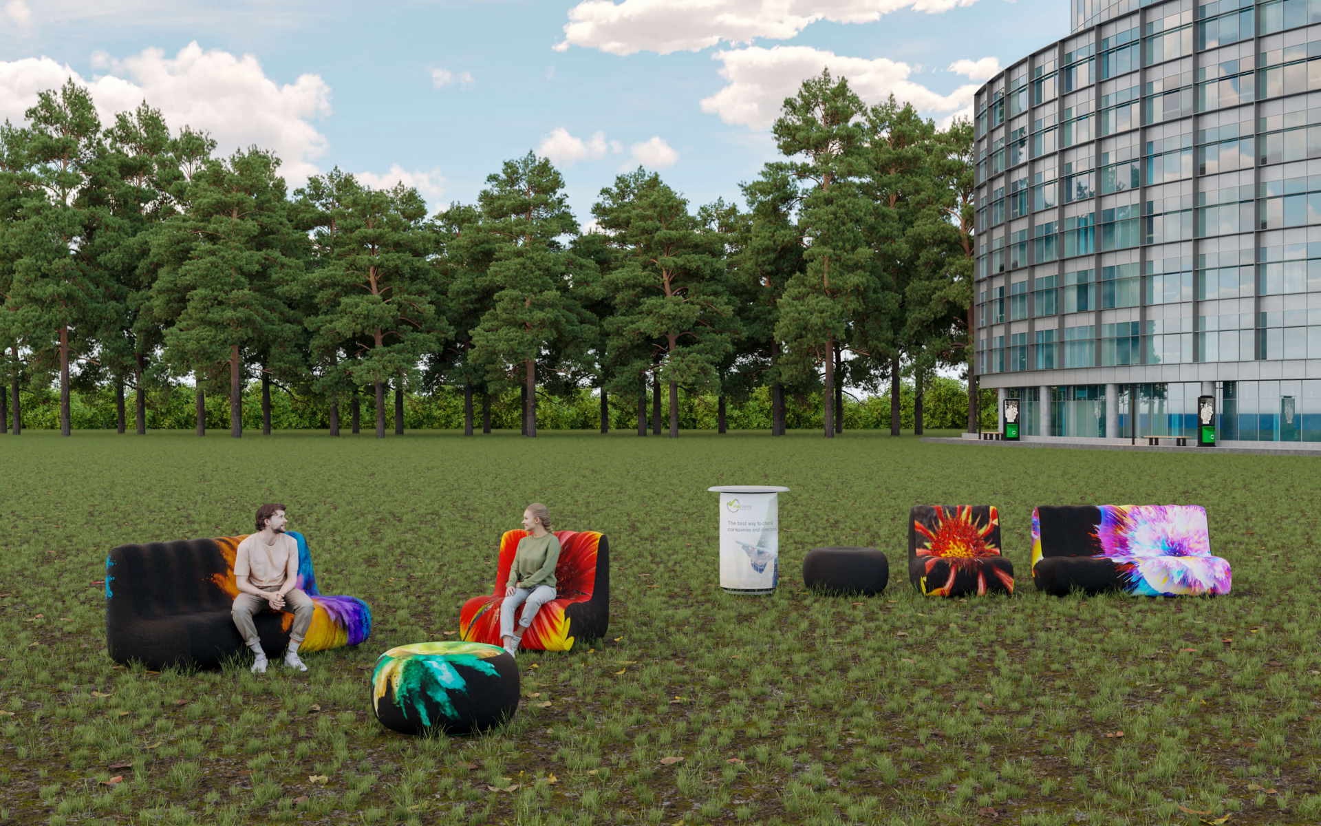 Aufblasbare Outdoormöbel Outdoortheken + Möbel - Aufblasbare Outdoormöbel