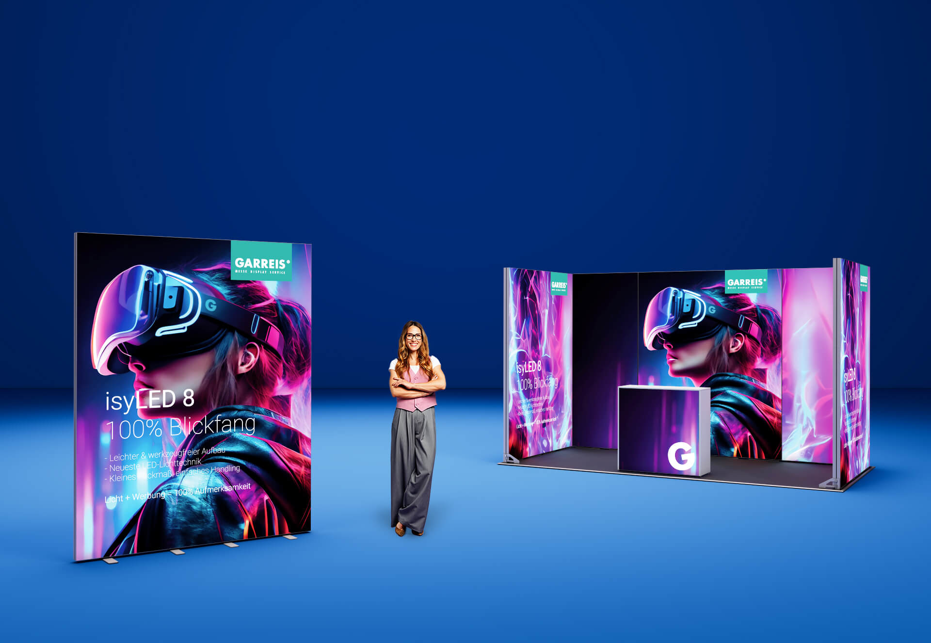 Leuchtwände - Aluminium Leuchtwand isyLED 8