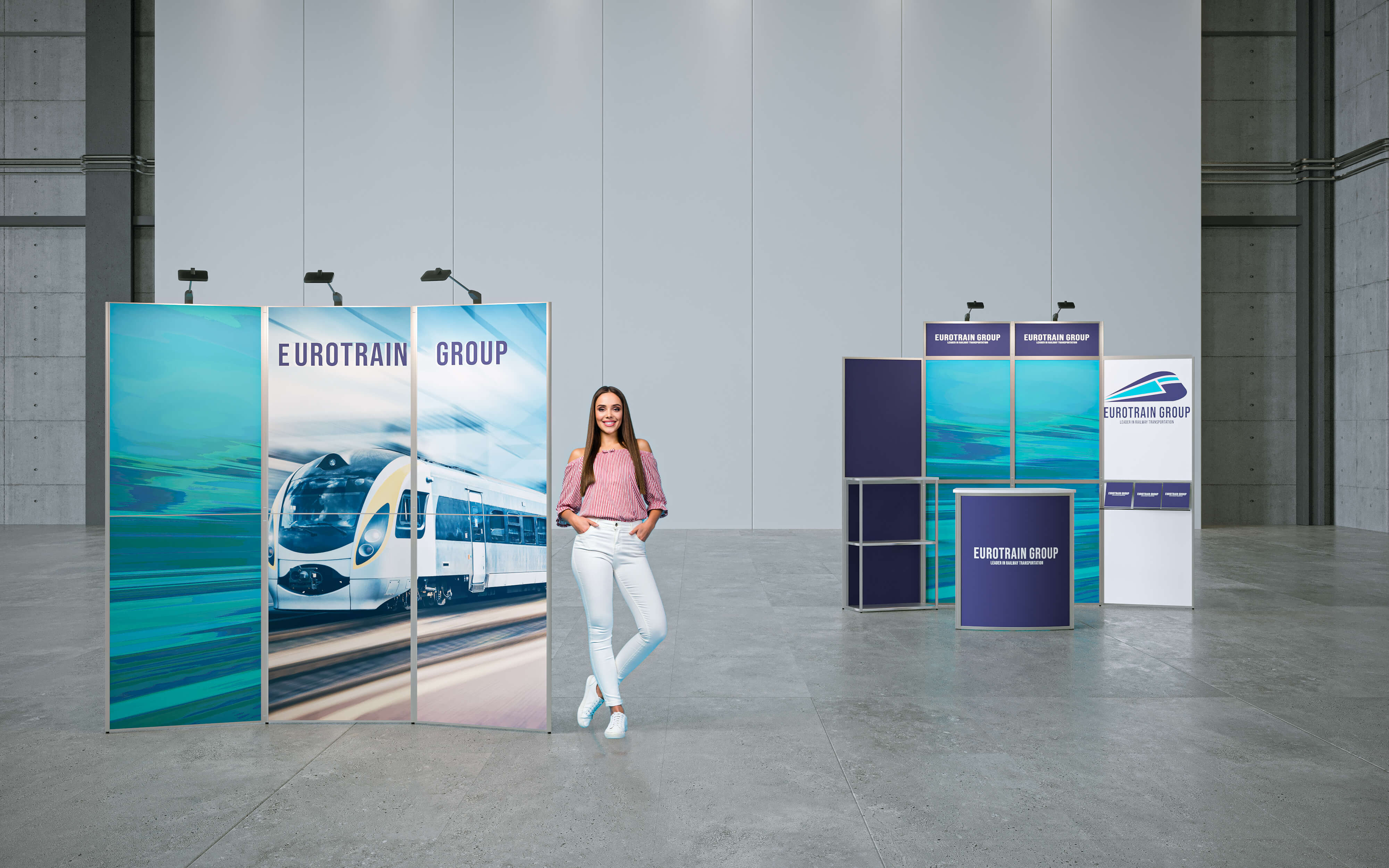 Faltdisplays - isyLINE 21 Faltwand