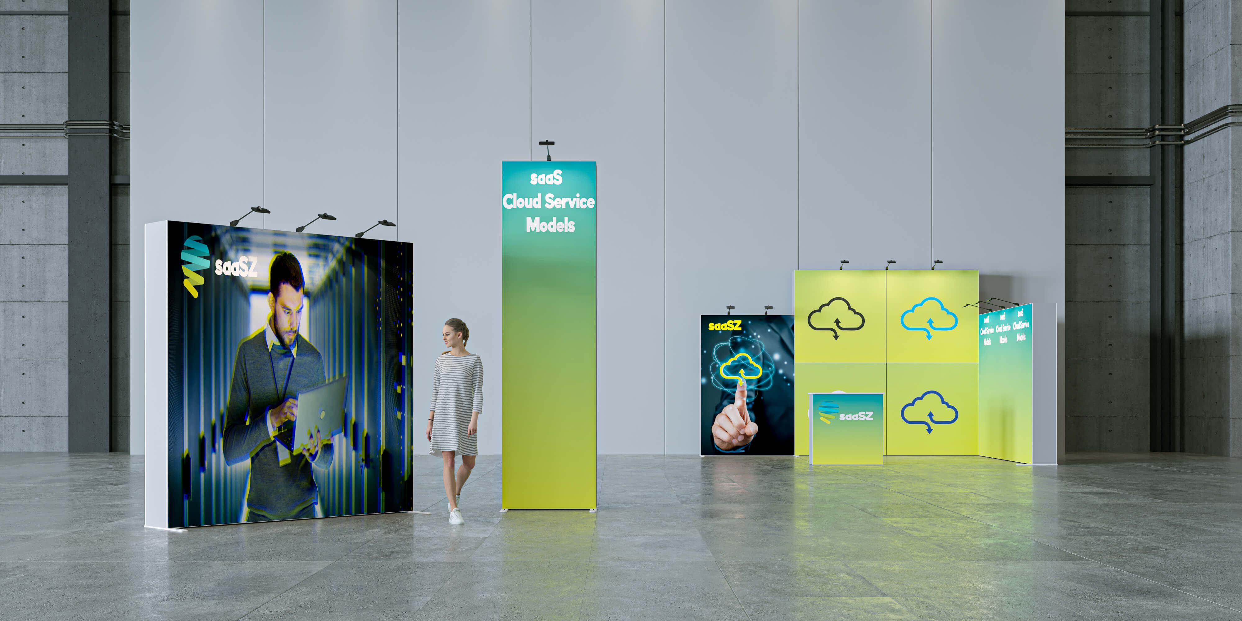 Faltdisplay mit Stoffgrafik isyPOP F15 Faltdisplays - Faltdisplay mit Stoffgrafik isyPOP F15