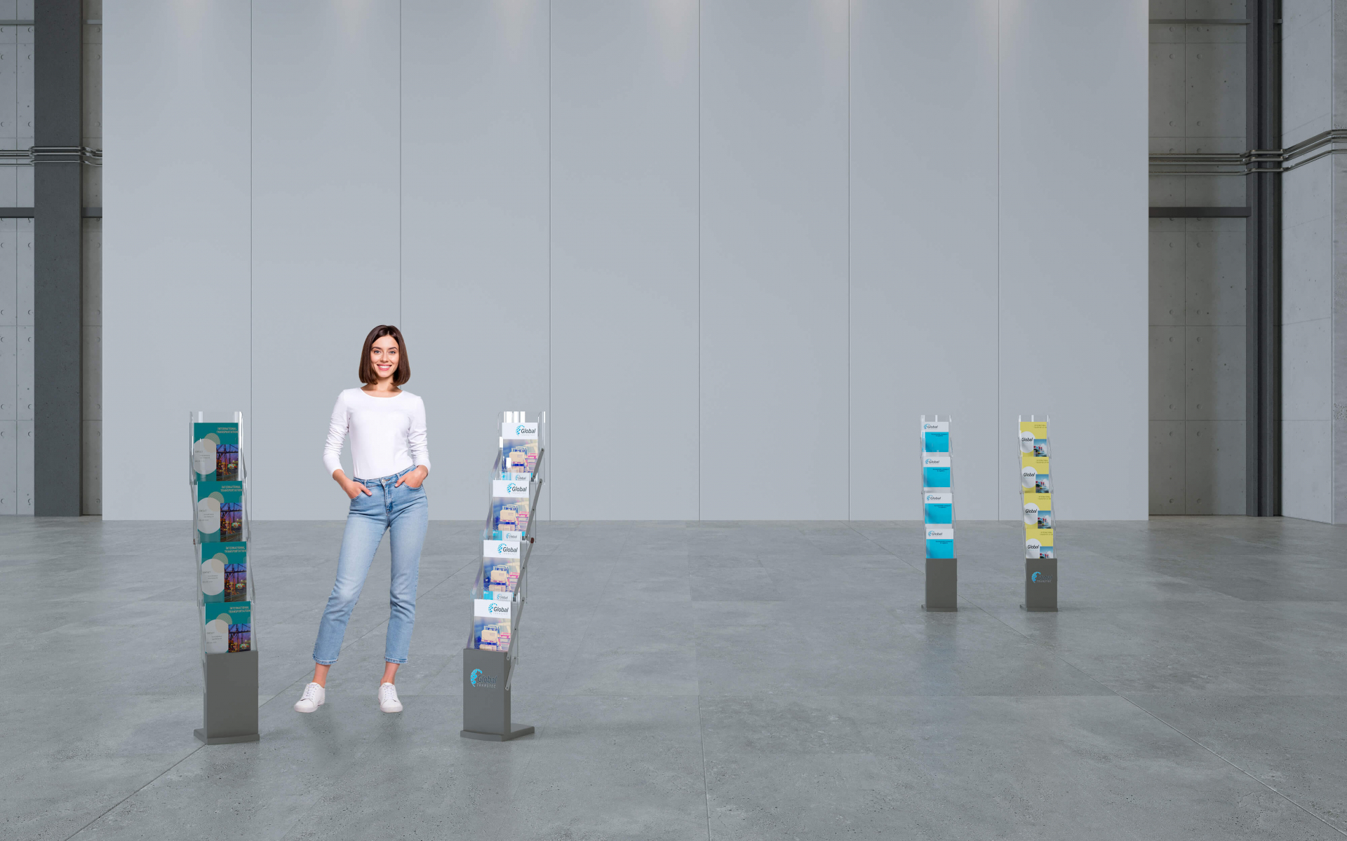 isyRACK 3 Prospektständer faltbar Prospektständer - isyRACK 3 Prospektständer faltbar