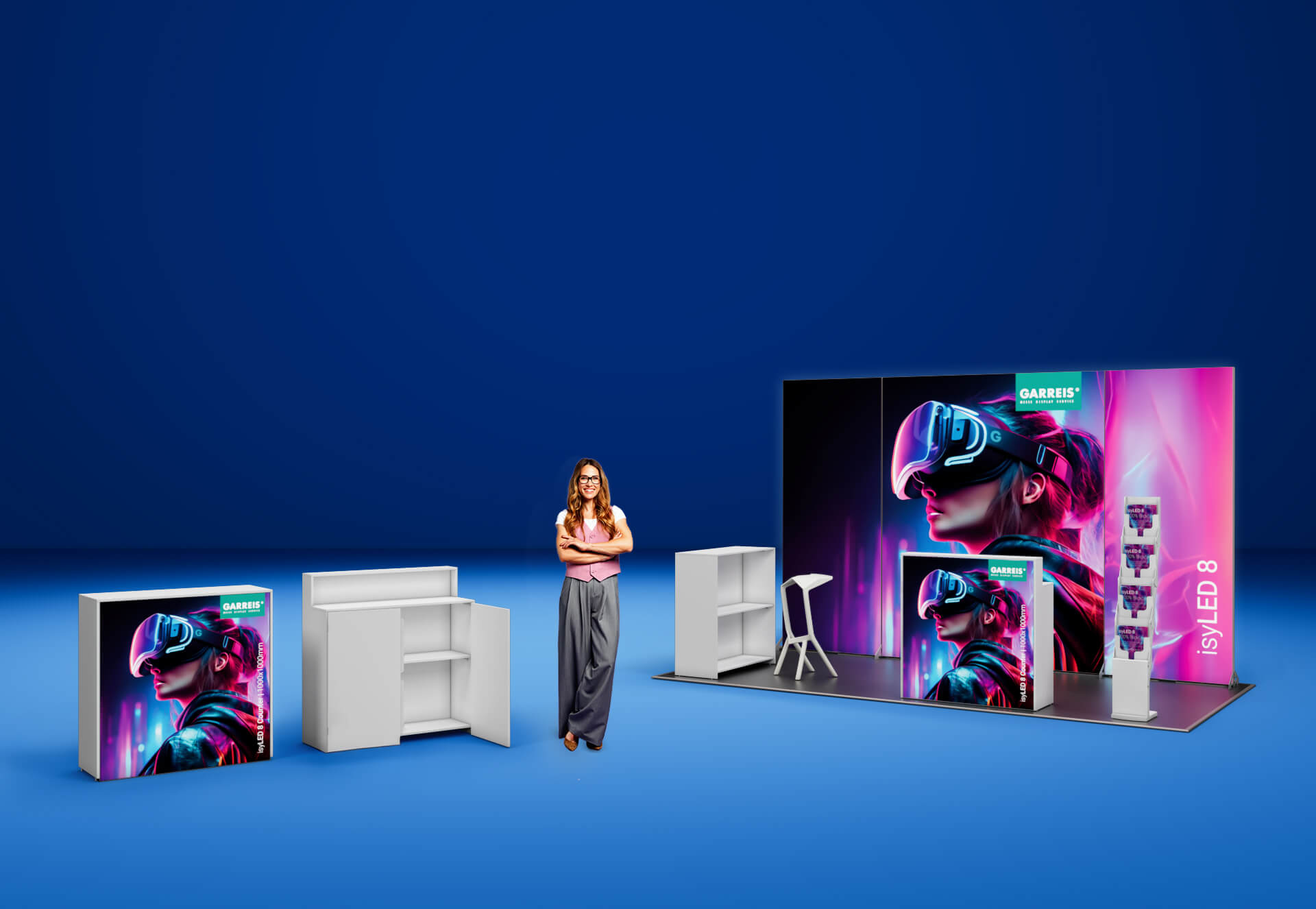 Messetheken - LED-Messetheke isyLED 8 / Bartheke