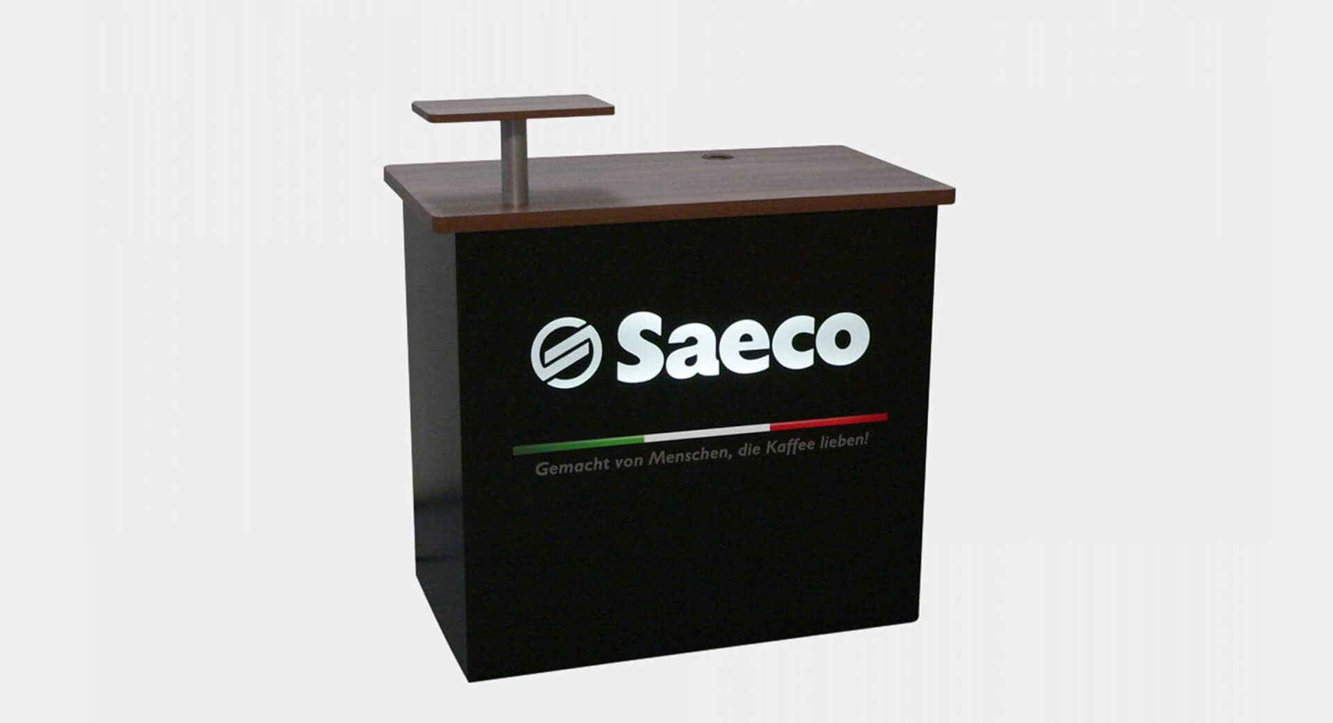 Portfolio - Promotiontheke mit Aufsatz