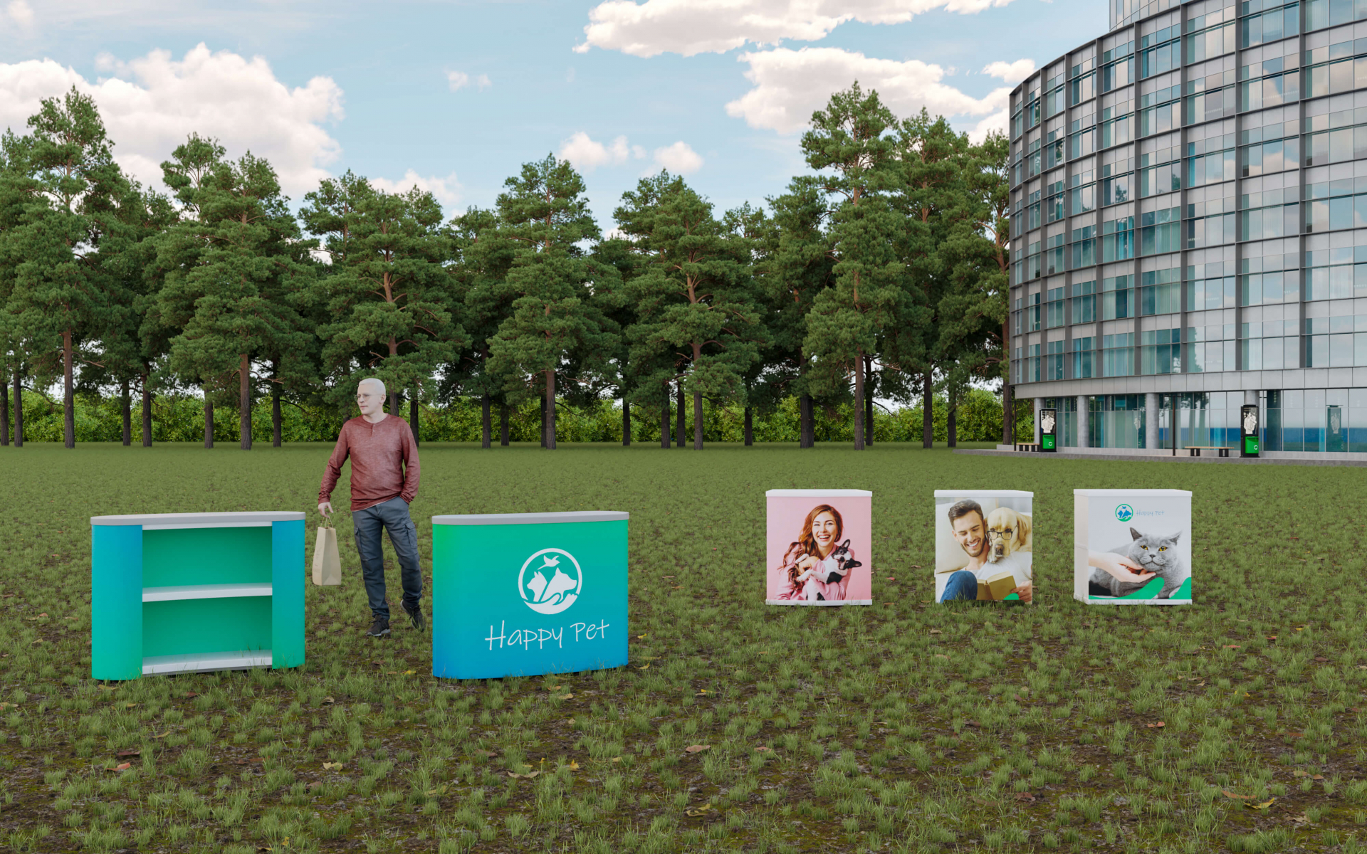 Outdoortheken + Möbel - Messetheke PROMOTOR