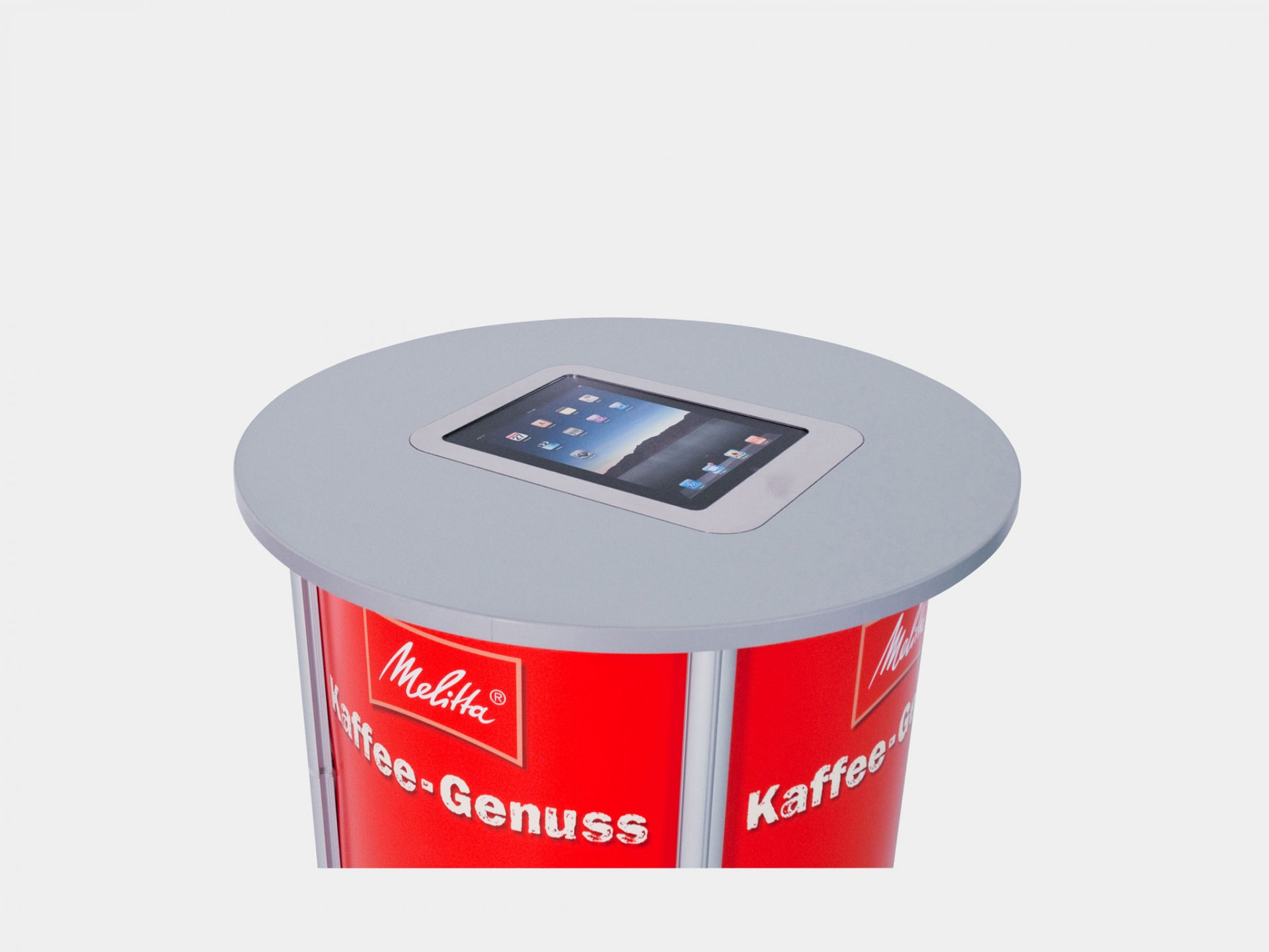 Portfolio - Messetheke mit iPad