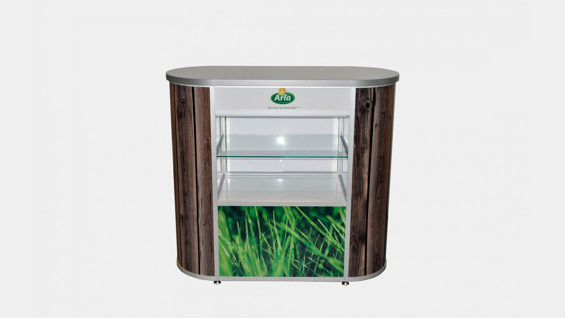 Portfolio - Theke mit Vitrine