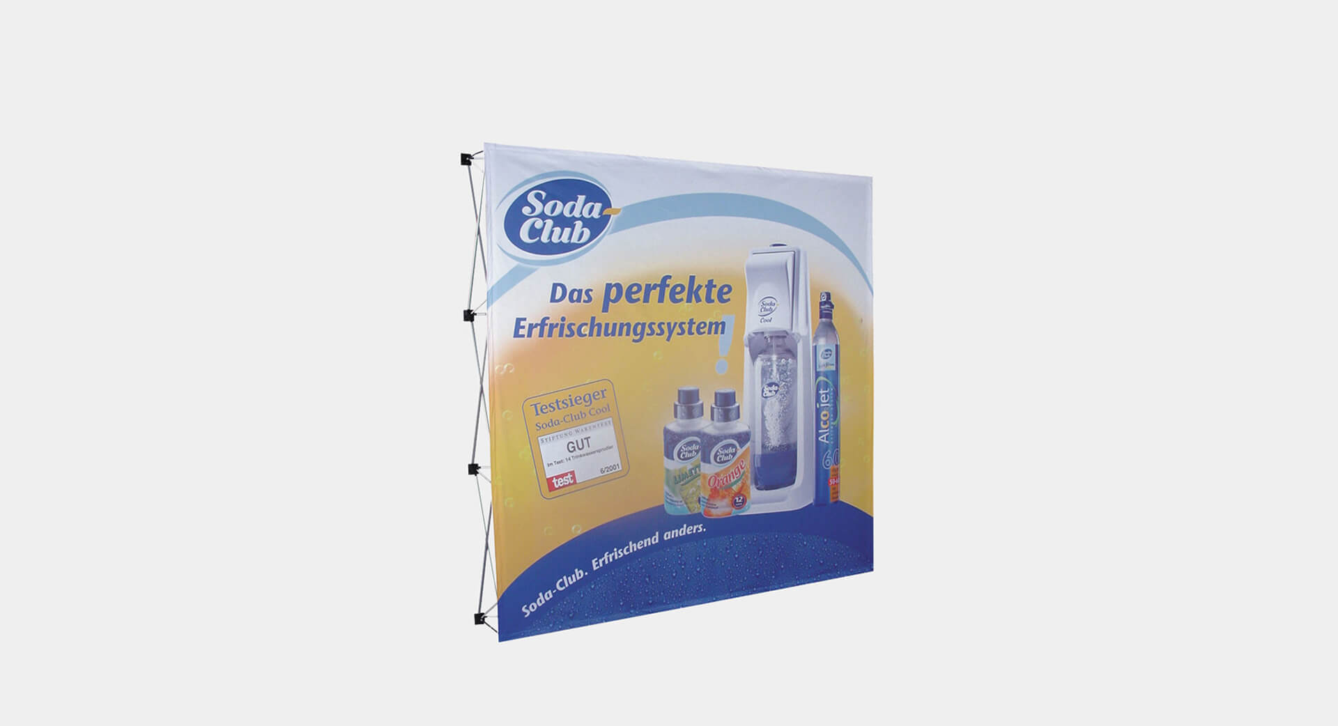 Faltdisplay mit Stoff 3x3 Faltdisplay mit Stoff 3x3