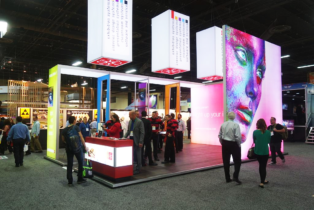 LED Messestand hinterleuchtet 