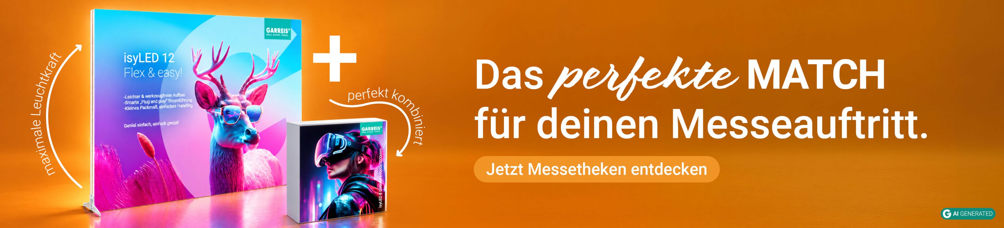 Weiterleitung zu LED Messewand