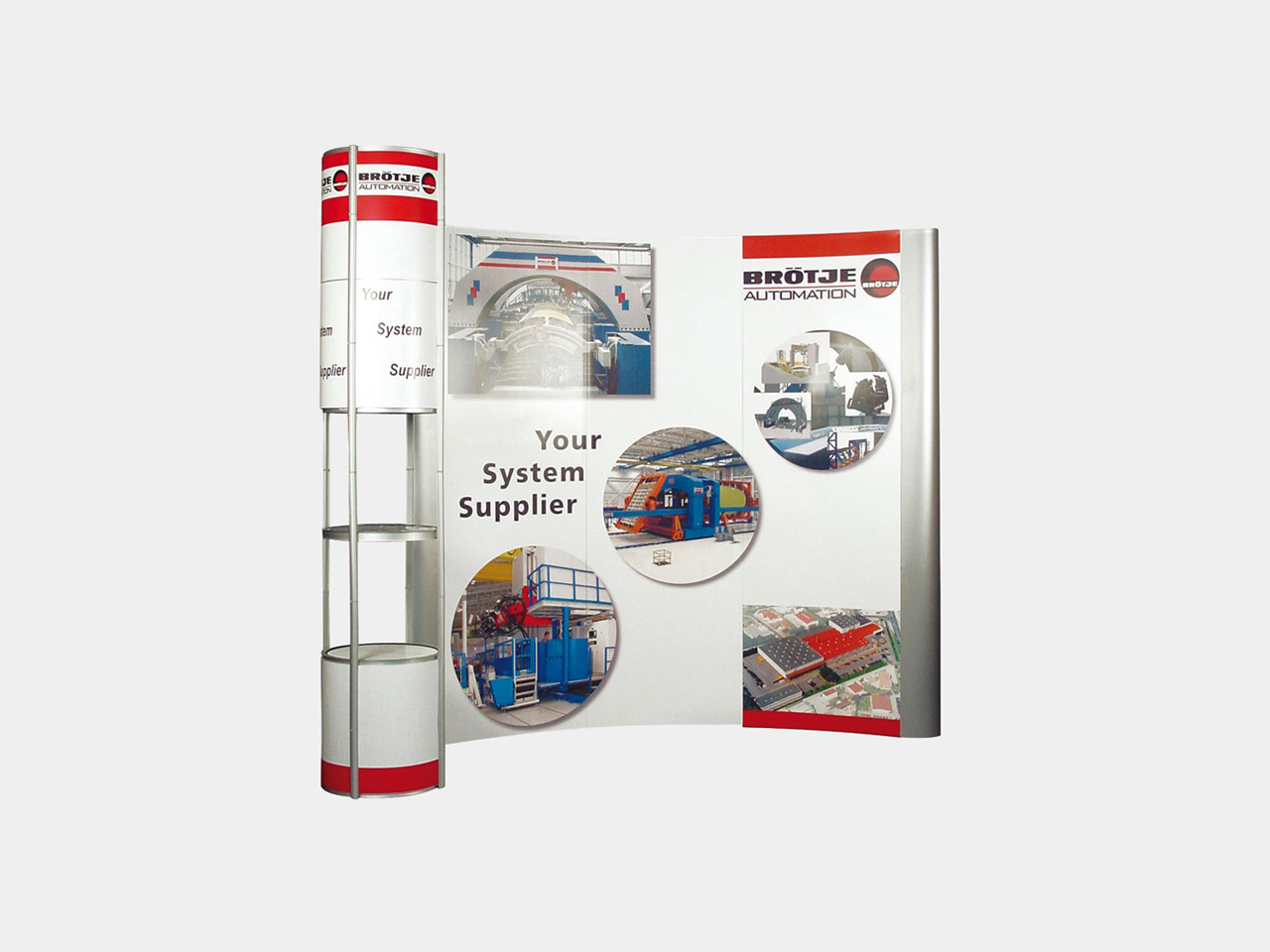 Faltvitrine isyTWIST Anwendungsbeispiel 2