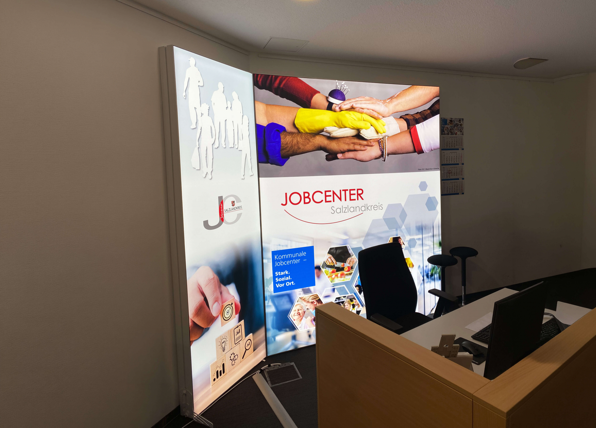 LED Leuchtwand isyLED12 Jobcenter