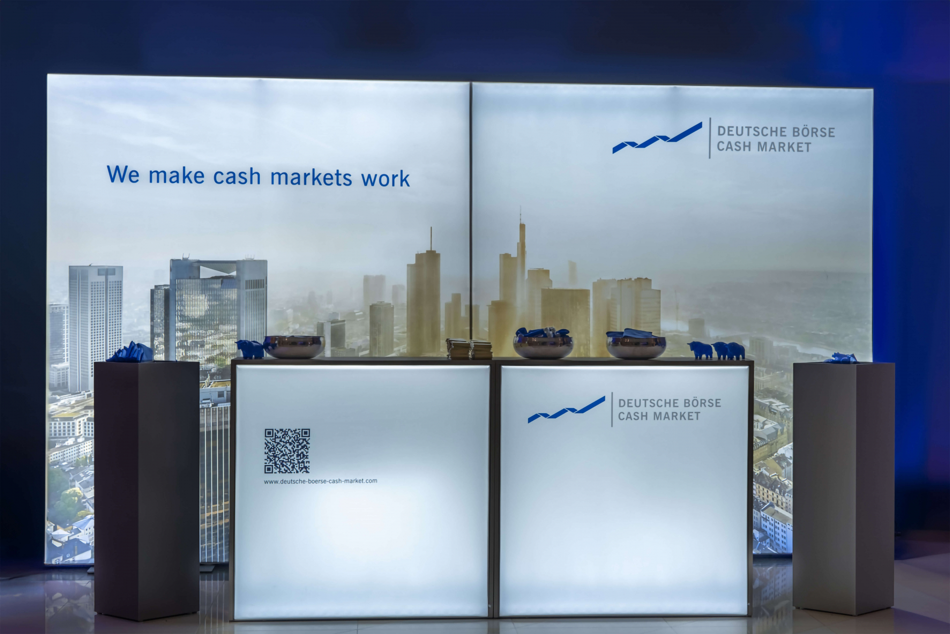 led leuchtwand leuchttheke isyled8 deutsche börse