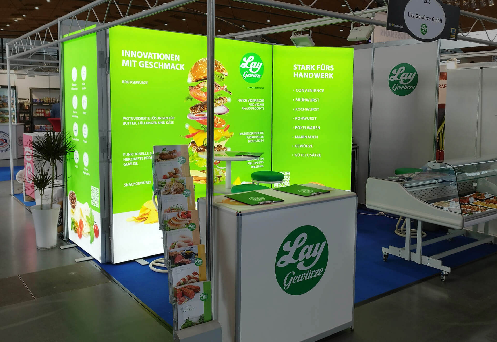 LED Messewand Lay Gewürze