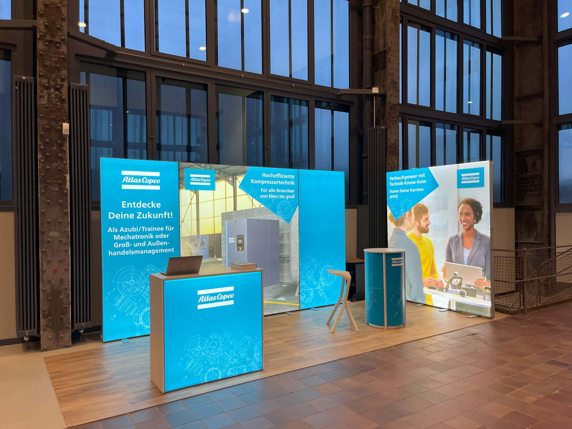 LED Messewand Leuchtwand Atlas Copko