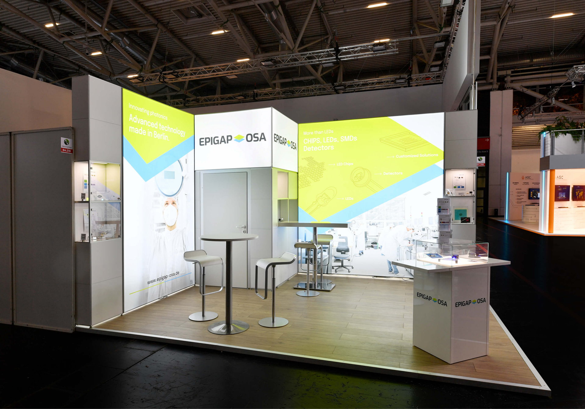 EPIGAP Electronica Messestand