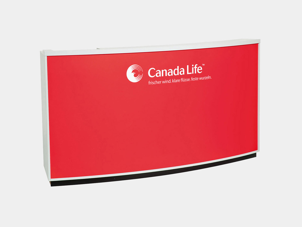 Messe-Counter in Alurahmen-Konstruktion