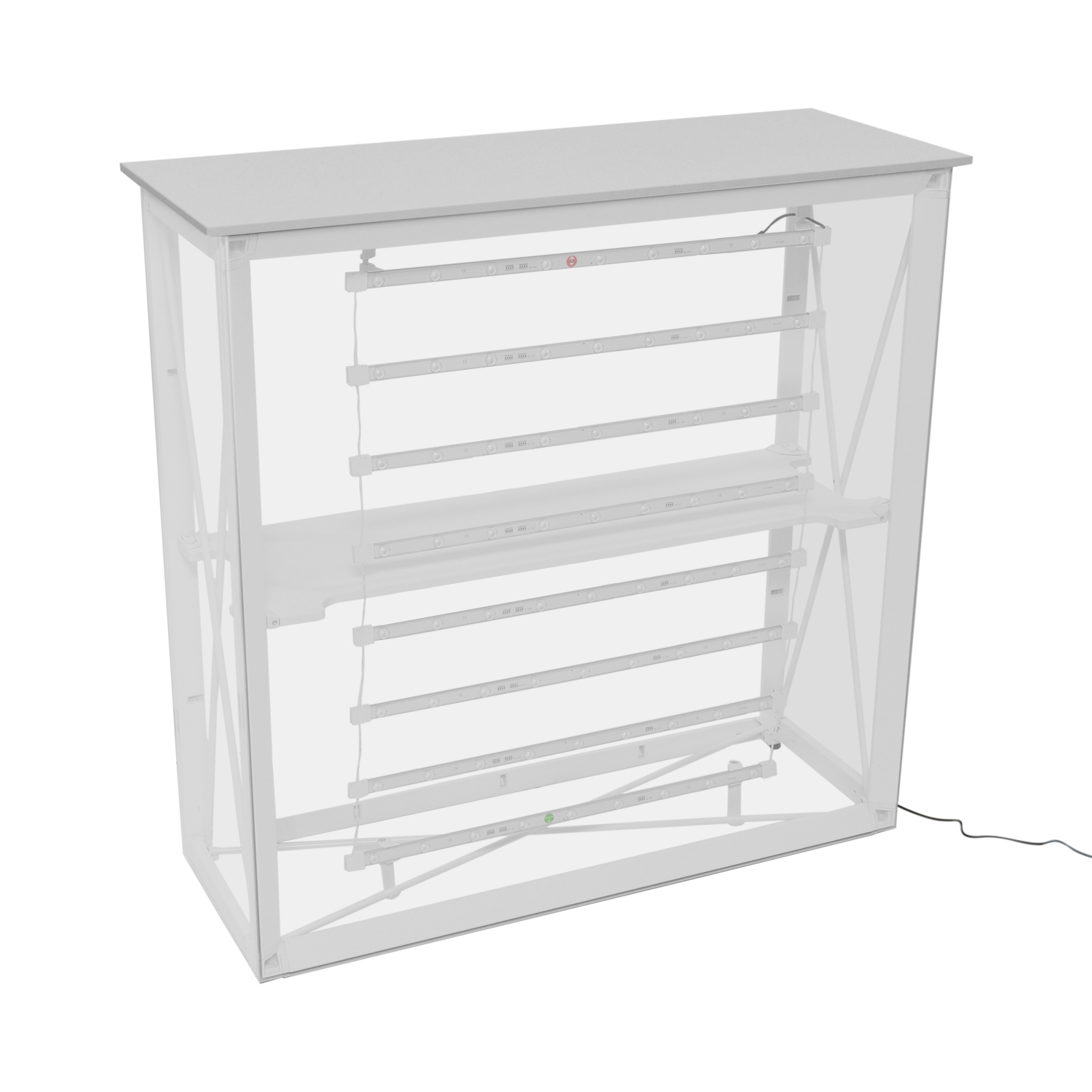 isyPOP F15 Theke_Blanko mit LED LED Theke_Blanko mit LED