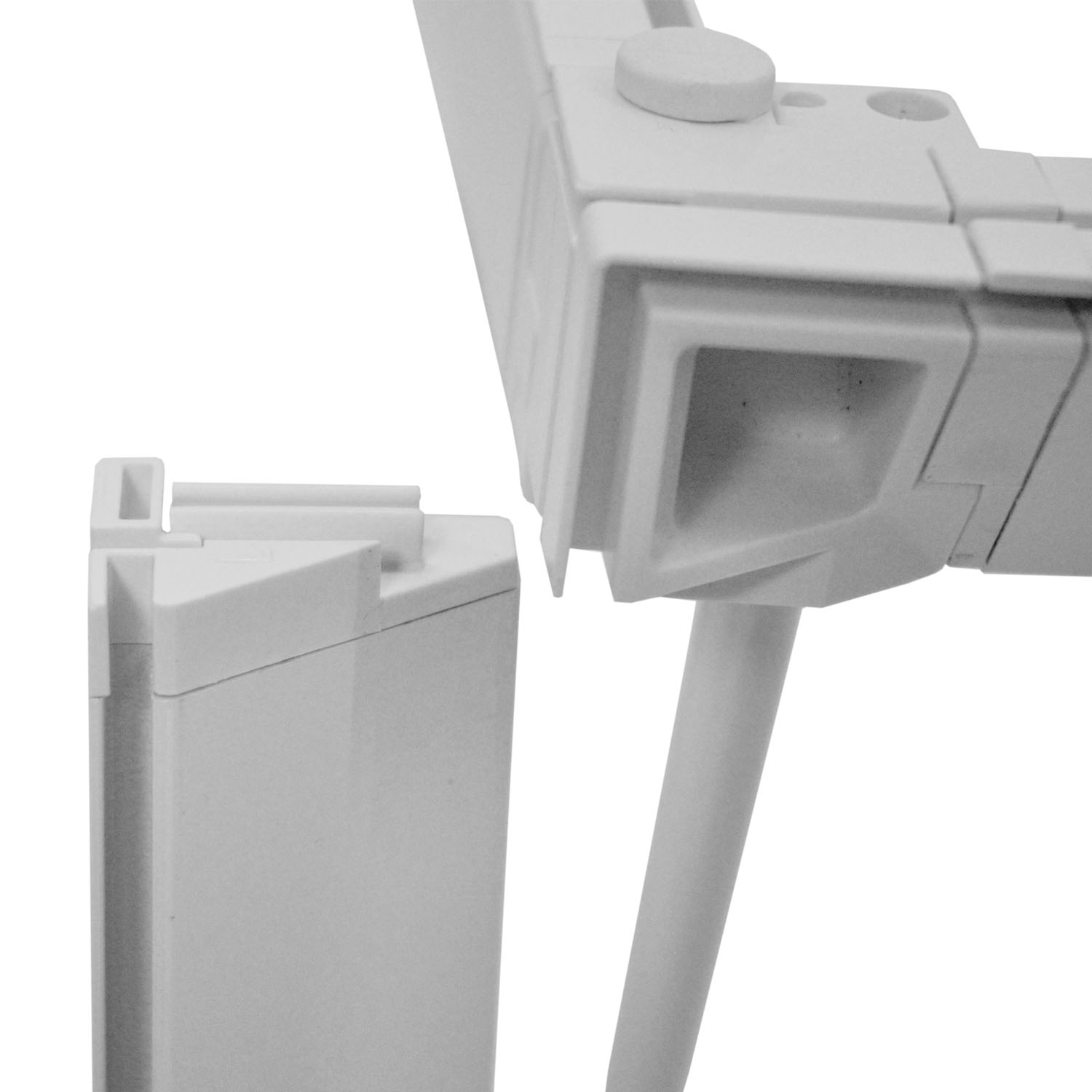 isyPOP F15 Theke_seitliche Aufnahme Mobile LED Messetheke