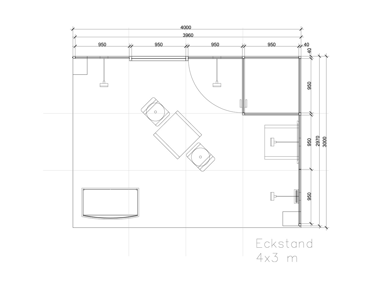 isywall Grundriss Eckstand 4x3