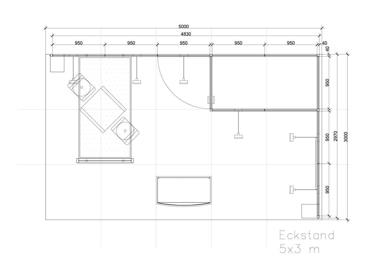 isywall rundriss Eckstand 5x3