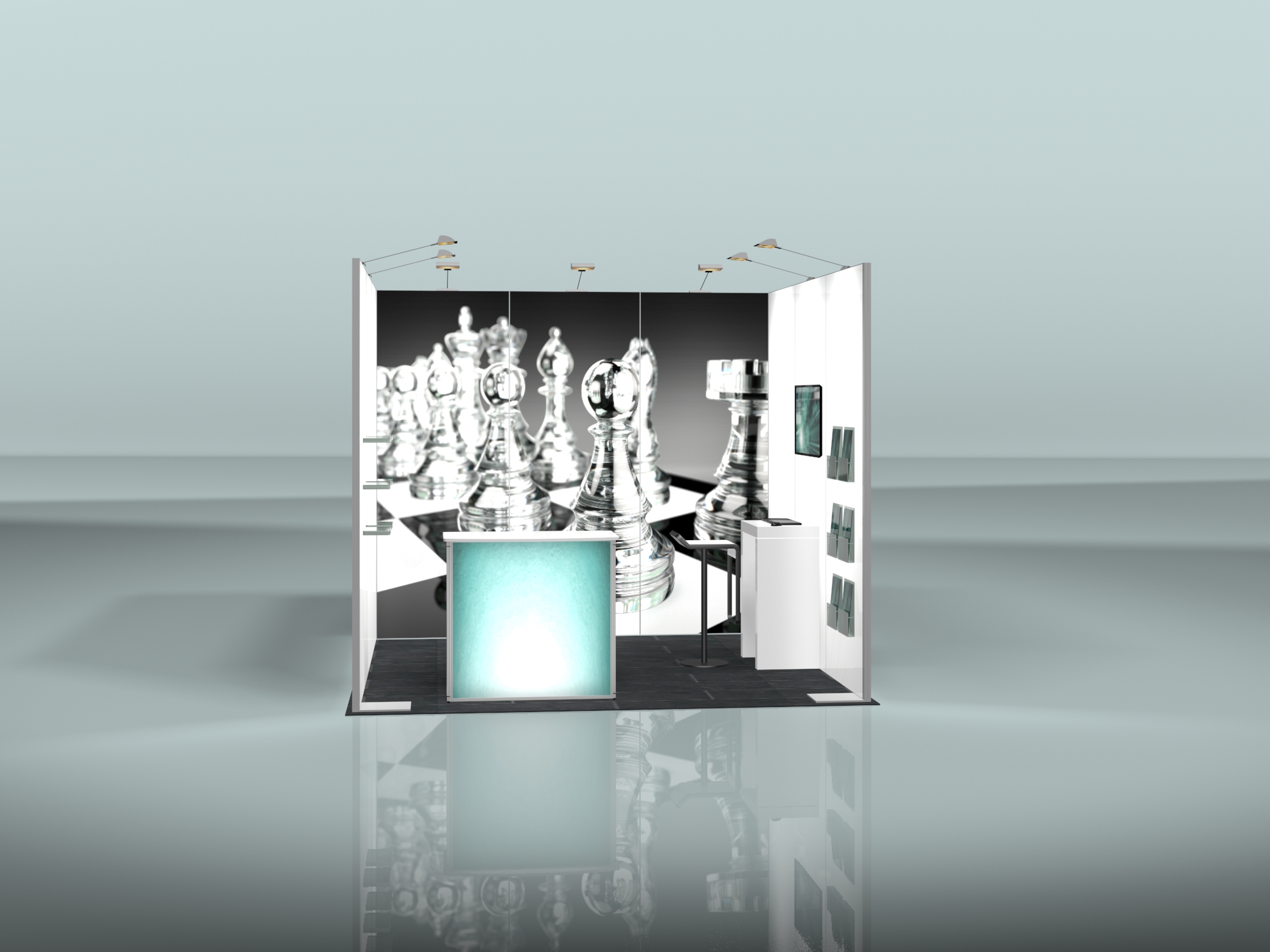 isyWALL 3x3 Reihenstand