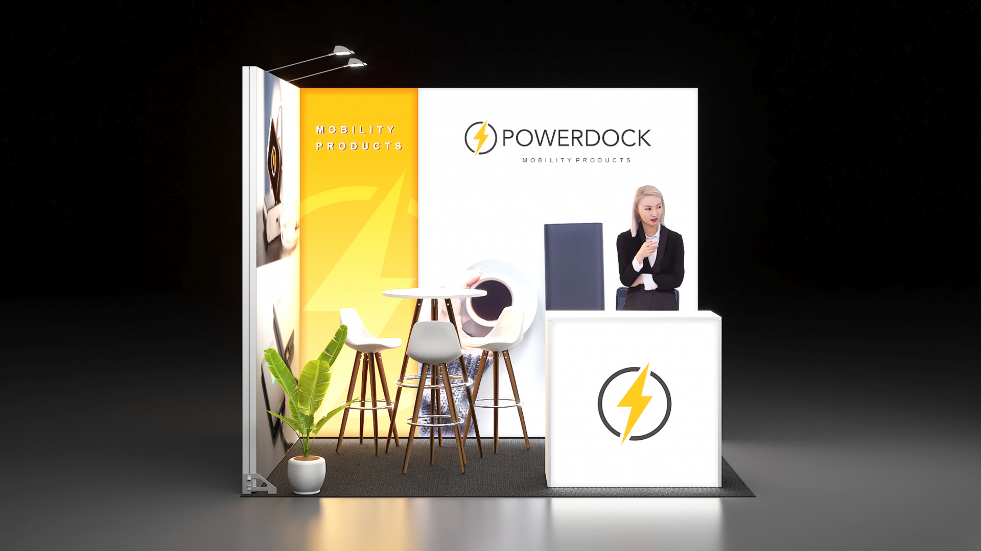 LED Leuchtrahmen mit Theke 3x2-003-02 LED Leuchtrahmen mit Theke 3x2