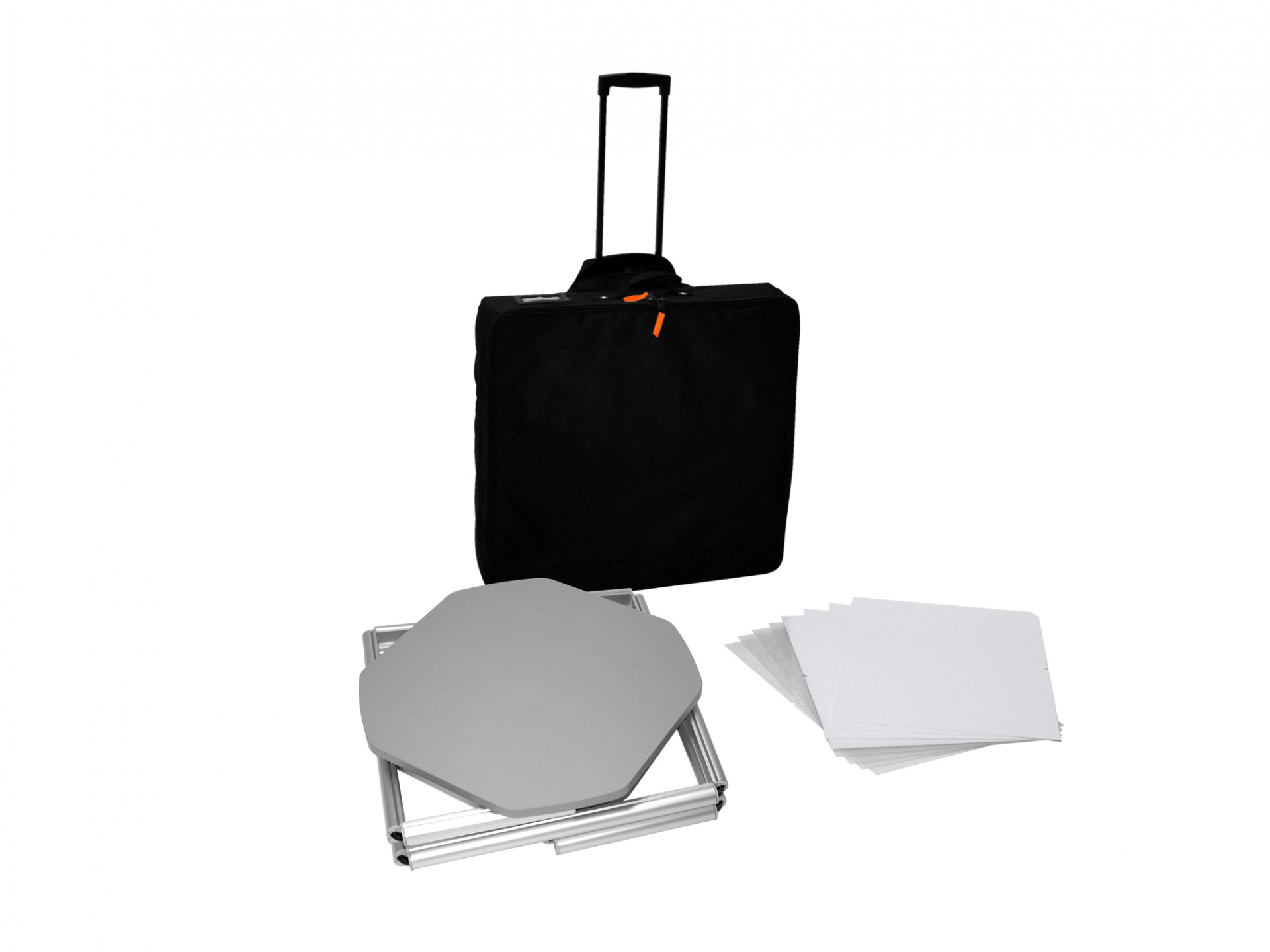 Messetheke mit transporttassche